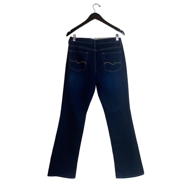 No Boundaries Denim Women’s Juniors Dark Blue Wash Mid Rise Bootcut Jeans Sz 11 - Picture 9 of 16